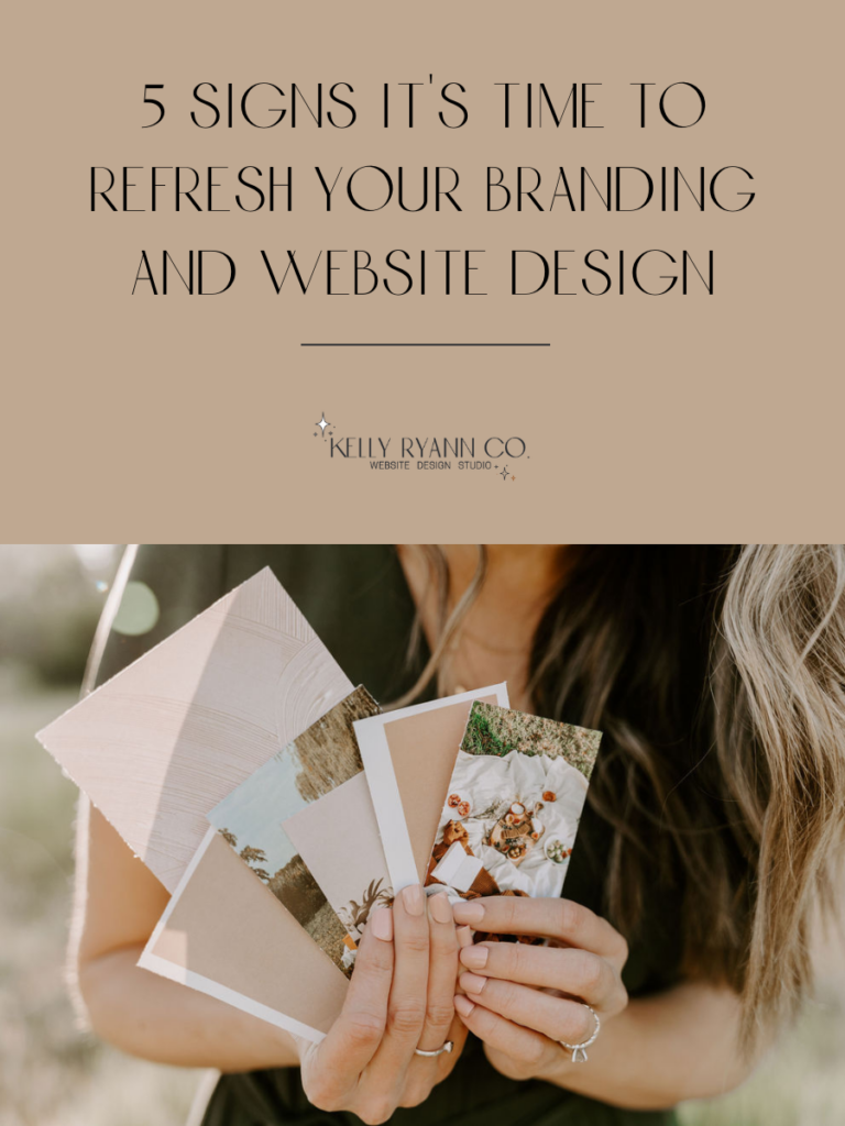 5 signs it's time to refresh your branding and website design