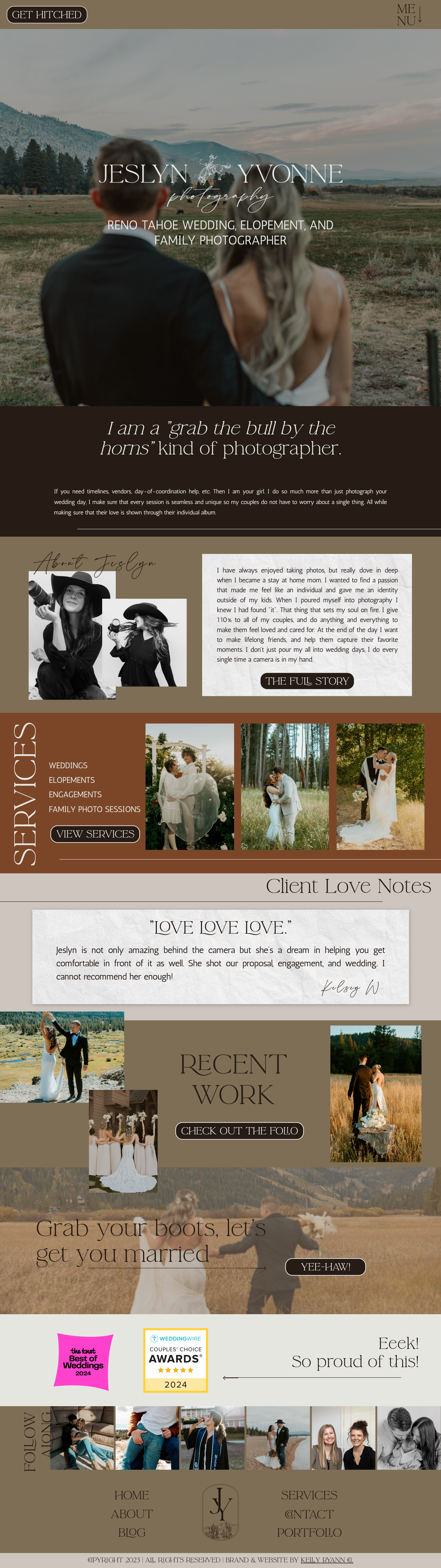 custom showit website design for wedding photographer